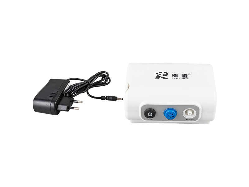 RJ-301 便携式手持式压缩雾化器，带面罩和USB电缆