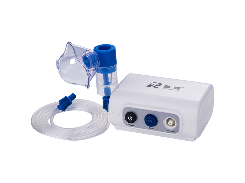 RJ-301 便携式手持式压缩雾化器，带面罩和USB电缆